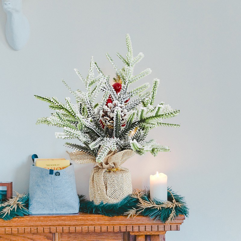 Desktop Xmas Tree Small Simulation Tabletop Decorative Xmas Trees for