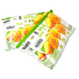 Paradise Green - Dried Mango 28oz - Sweet Dehydrated Thai Mangoes Sun Dried In Nature (8 bags X 3.5 oz) (2 Pack)