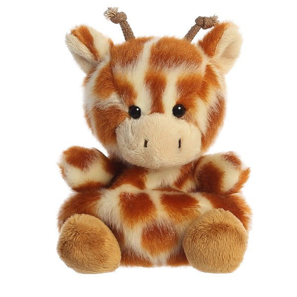 Aurora® Adorable Palm Pals™ Safara Giraffe™ Stuffed Animal - Pocket-Sized Fun - On-The-Go Play - Brown 5 Inches
