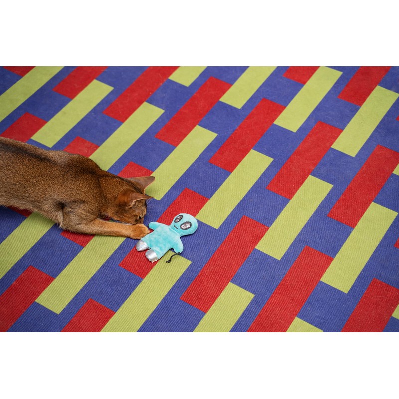 Puffy Crew Interactive Catnip Cat Plush Toy, Space Travel Theme,