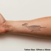 Large 'Cute Smiling Narwhal' Temporary Tattoo (TO00073009)