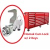 Homak Toolbox Cabinet Drawer 5/8" Cam Lock Replacement 90 degree