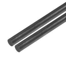 QUARKZMAN Graphite Rod, Graphite Stirring Rod Cylinder Rod Carbon Rod 305 x 5 mm Black for Electrode, Melting, Casting, Melting Pot, Pack of 2