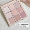 Full Matte Eye Shadows Palette For Women, Long Lasting White