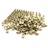 100Pcs 1/4"-20 UNC Rivet Nuts, Carbon Steel Zinc Plated Flat