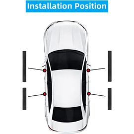 Suitable for Edge Automobile Door and Windows Protector, Carbon Fiber Scratch-Resistant Strip Bar, Wear Protective Door Threshold Protection Board Sticker (4pcs)