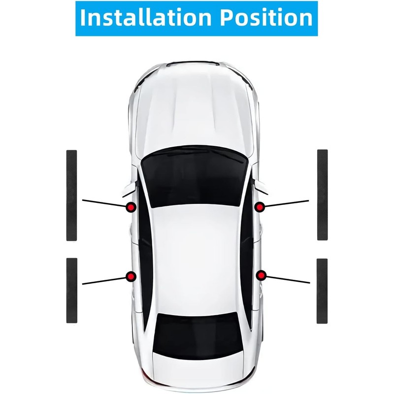 Suitable for Edge Automobile Door and Windows Protector, Carbon Fiber