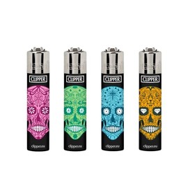Clipper Lighters Mexican Skulls Mix