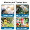 Garden Hose 100ft, Non-Expandable Lightweight & Flexible Water Hose, with