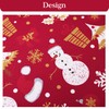 LuxFocus Round Tablecloth Christmas Decoration, Waterproof Tablecloth for Dining Room,