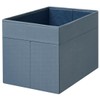 IKEA Drona Box (Dark Blue, 6 Pack (L:15" x W:13"