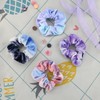 12 Stück Tie-dye Batik Haargummis Scrunchies aus Samt für Frauen