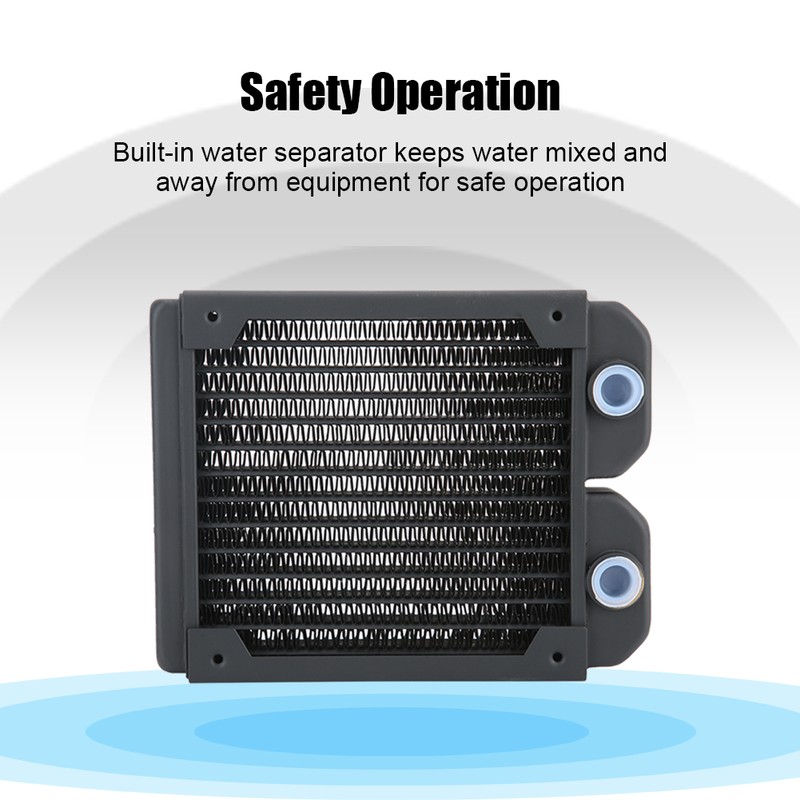 Computer Water Cooling Copper Radiator 14 Tubes CPU Cooler Heatsink