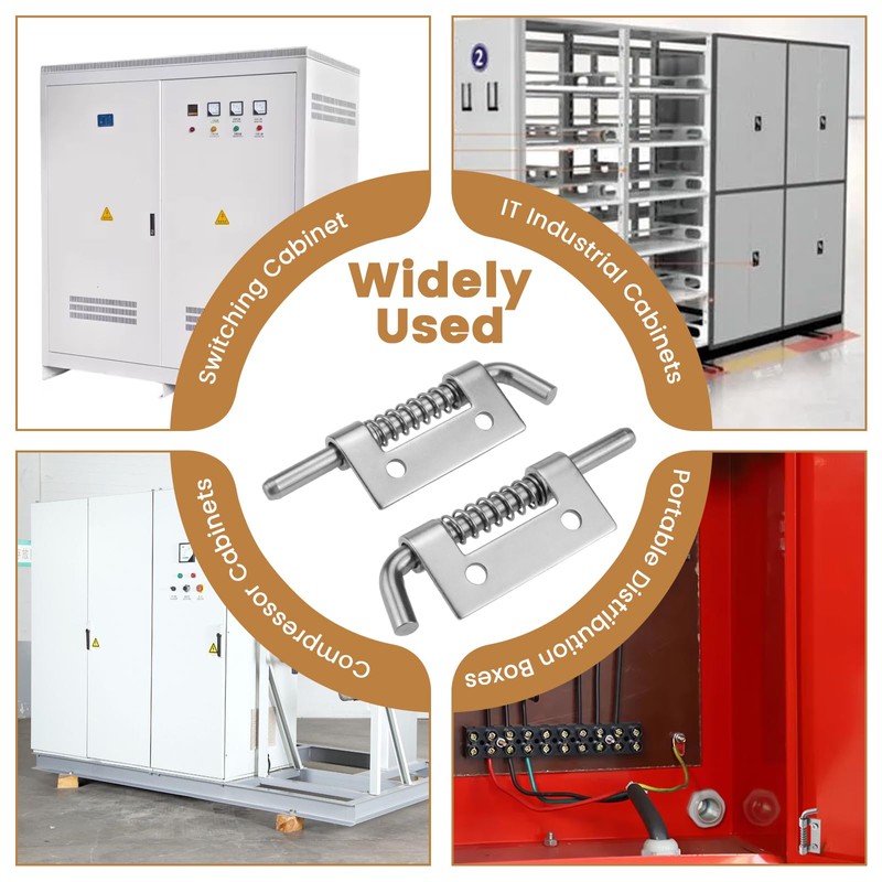 Spring Loaded Latch Pin(2Pcs Left + 2Pcs Right), 304 Stainless