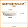 SELIDODO 2PCS 40 oz Tumbler Flip Straw Lid Replacement fit