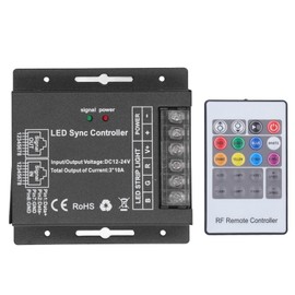 RGB Dimming Controller LED Dimming Module 24 Key Remote Control for LED Strip Lights DC 12V‑24V