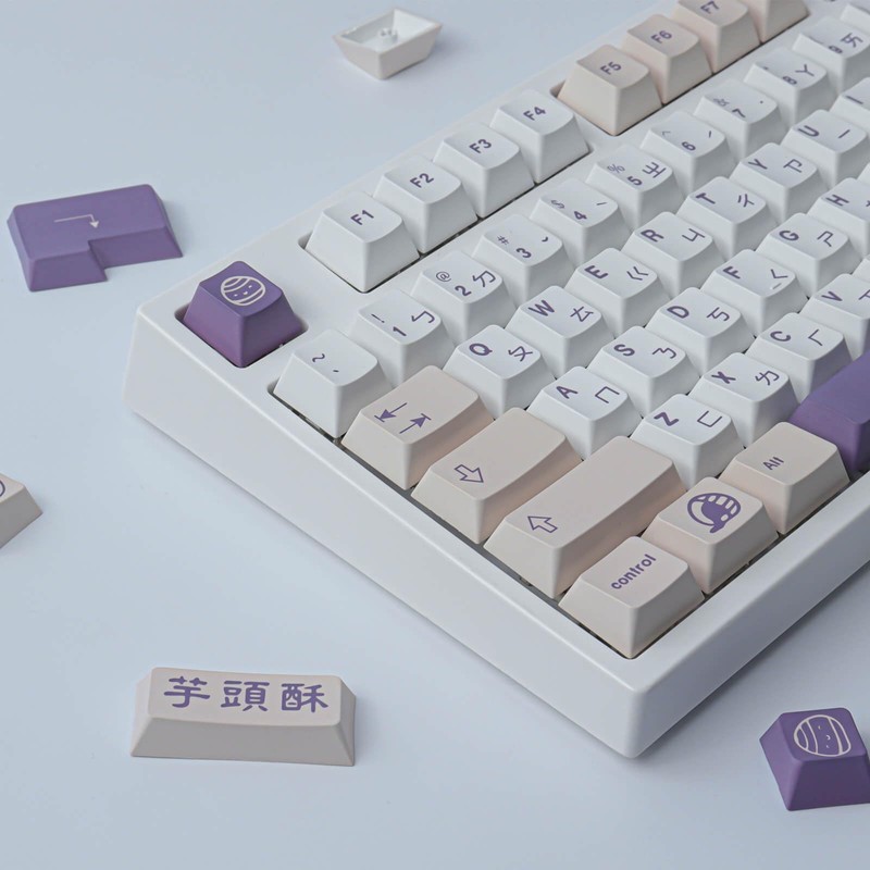 Tsungup PBT Keycaps, 142 Keys Cherry Profile Keycap Dye Sublimation