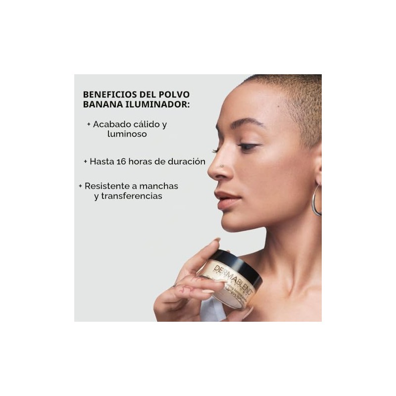Dermablend Polvo de ajuste suelto, 2. Banana Powder, Illuminating Banana