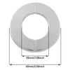 JianLing 2PCS 304 Stainless Steel Round Escutcheon Plate Round Snap-fit