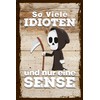 schilderkreis24 - Wooden Sign with Grim Reaper Motif - Funny