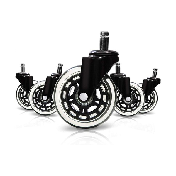 Optimum Orbis Office Chair Caster Wheels Heavy Duty Safe for