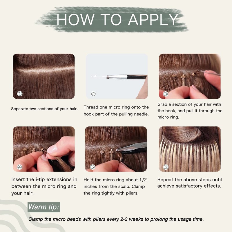 Sixstarhair I Tip Hair Extensions Remy Human Hair Highlight Hair