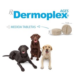 RX Dermoplex Ages, Suplemento dermatológico 30 tabletas para Perros con alteraciones en la Piel