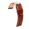 diloy Sporty Flat Watch Strap Made of Smooth Cowhide Leather