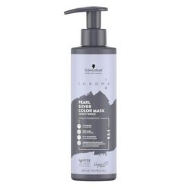 Schwarzkopf Professional CHROMA ID Bonding Colour Mask Semi Permanent Colour System Colour Mask Nourishing Hair Mask Hair Treatment Intensive Care Vegan Formula 9.5-1 Pearl Silver 300 ml