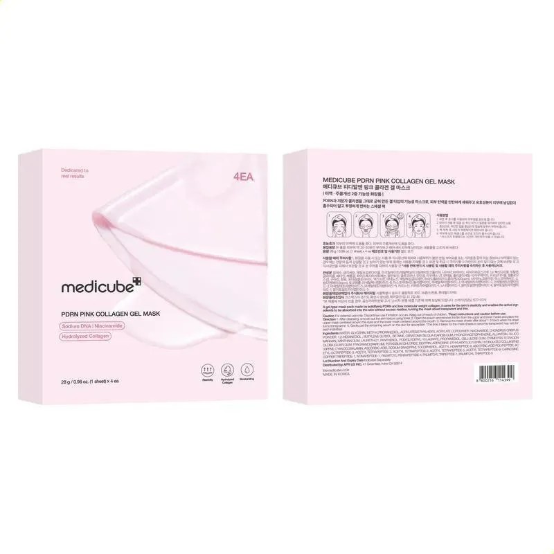 A Mscara De Gel Rosa [medicube] (4 Piezas)