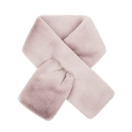 Futrzane Modern Scarf, Faux Fur Scarf, Women's Winter Fur Collar, Stole Made of Fur, Grey modern