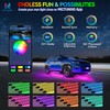MICTUNING N8 RGBW Underglow Light Bars for SUVs, App/Remote Control,