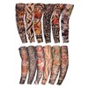 Kirozanny 12pcs Art Fake Temporary Tattoo Sun Protection Compression Arm