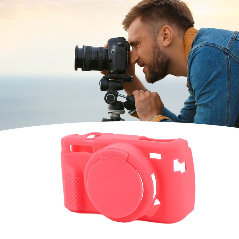 Camera Silicone Case with Removable Lens Cover Precise Cutouts Soft