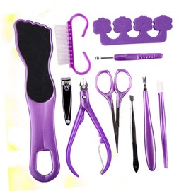 Mikinona Foot Care Kit Australia Pedicure Set Exfoliator File and Cuticle Tool for Smooth Feet Random Color