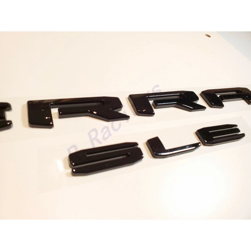 GMC 2PC Set GLOSS BLACK 2019+ GMC SIERRA SLE LETTER