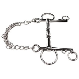 Naroote Pelham bit, Horse Pelham bit Acero Inoxidable Duradero para Caballos