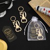 Uezea 50th Birthday Party Favors, 25 Pcs Gold Bottle Opener