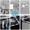 Estuchelandia Clip Organizador De Cables Autoadhesivo Sujetador Usb 20pzas