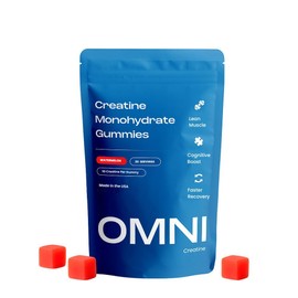 Creatine Monohydrate Gummies - Supports Muscle Growth, Recovery & Brain Function - Convenient & Easy to Take - Great Tasting Watermelon Flavor - 1g per Gummy, Low Sugar - 90 Count