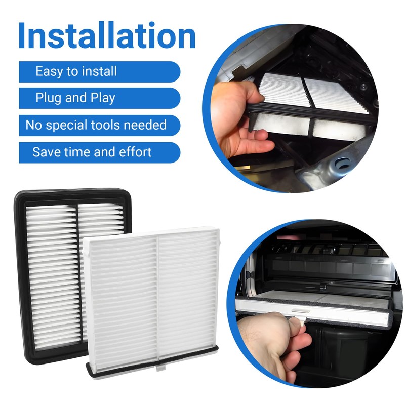 Engine and Cabin Air Filter BDGF-61-J6X PAH9-13-3A0A Fits for Mazda