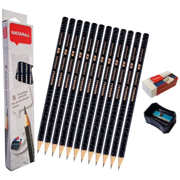 NATARAJ Professional Artist Drawing Pencils Pack Draw Sketch Tone Shade