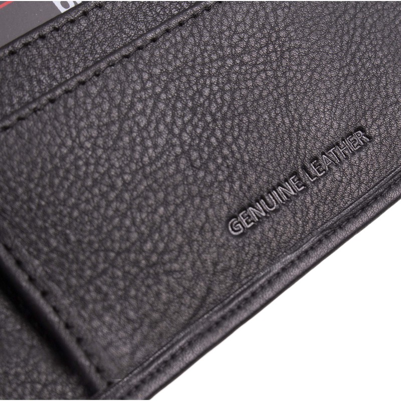 Mens Genuine Black Leather Wallet - Nappa by Pierre Cardin