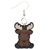 Moose Earrings Hypoallergenic Silver Plated Fishhooks Yazzle Dazzle
