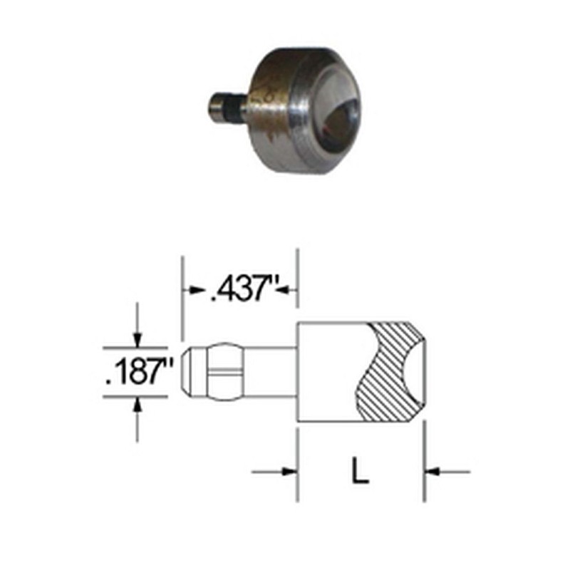 Squeezer DIE for Brazier Head Rivets with A .234 Head