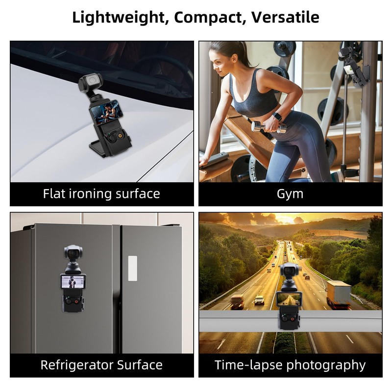 Necdeol Magnetic Holder Stand for DJI Osmo Pocket 3, 180°