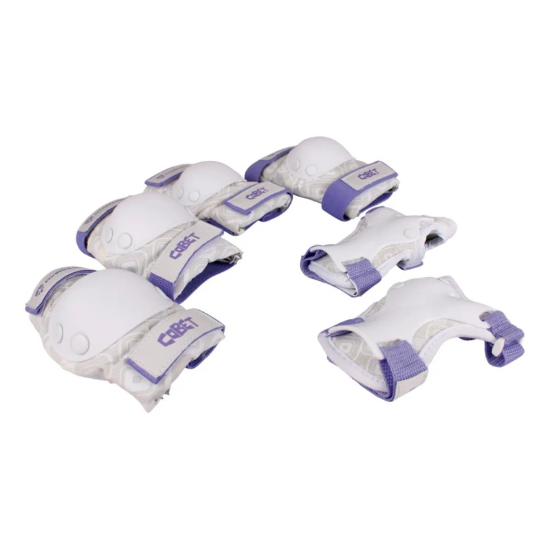 Set De Protecciones Marca Flying Eagle Modelo Cobet Blanco Con