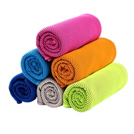 QXCFTW 6Pcs Gym Towel, Sweat Towel, Cooling Towel, Cool Towel, Travel Towel, Cooling Towels, Cool Towels for Neck for Yoga Outdoor Golf Running Hiking Sports Camping Travel (40"x 12")