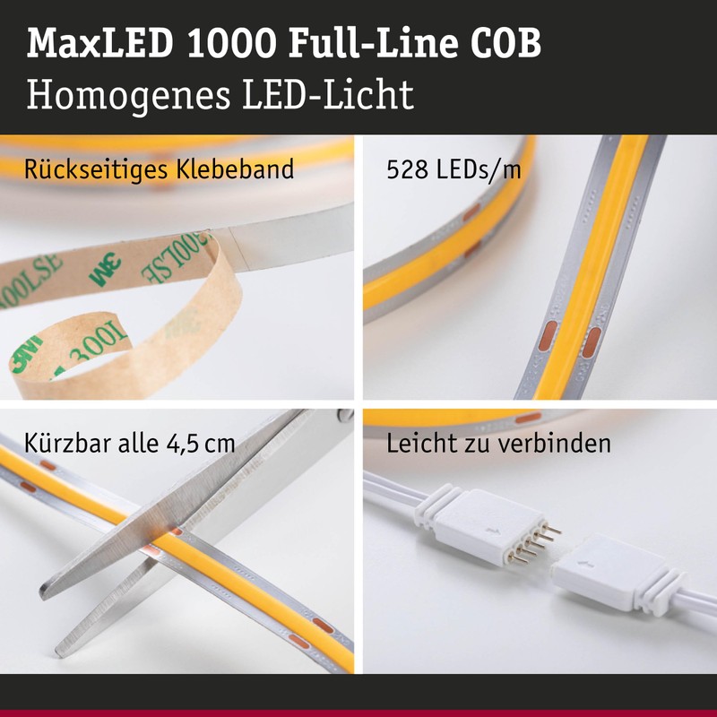 Paulmann 71127 MaxLED 1000 LED Strip Full-Line COB 18 W