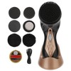 SOLUSTRE Electric Shoe Shine Kit - Mini Portable Handheld Shoe